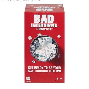 Mattel Bad Interviews Card Game - Red